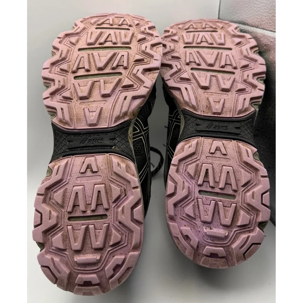 ASICS Gel-Venture 8 Trail Running Shoes Womens 7 Black Pink 1012A708 Good